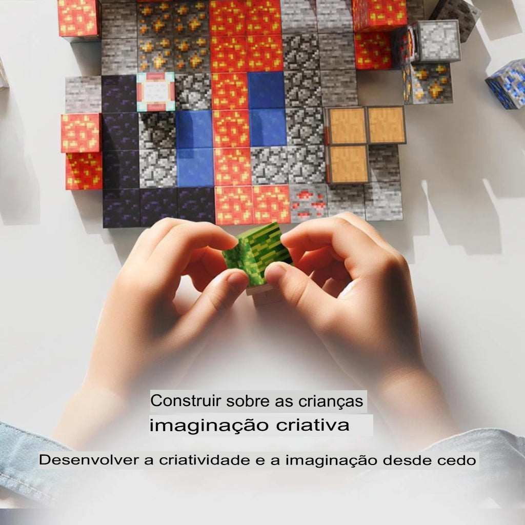 Blocos de Montar Magnéticos para Crianças