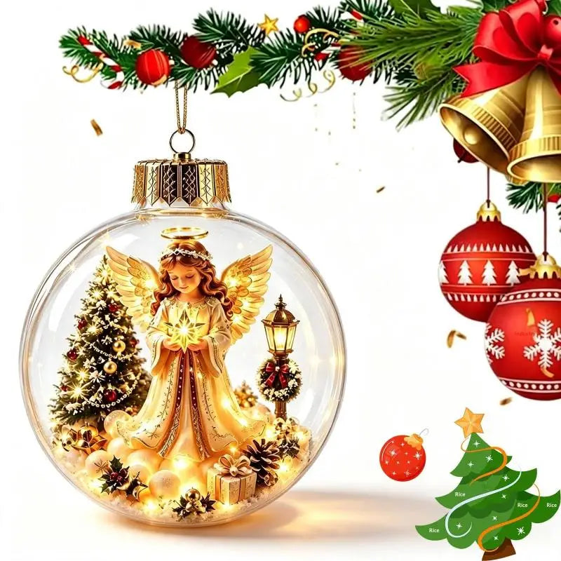 Enfeite de Natal Iluminado com Cena
