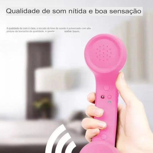 Monofone Retrô Tipo C — com Microfone