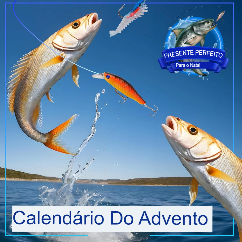 Calendário do Advento de Pesca — com 24 Iscas