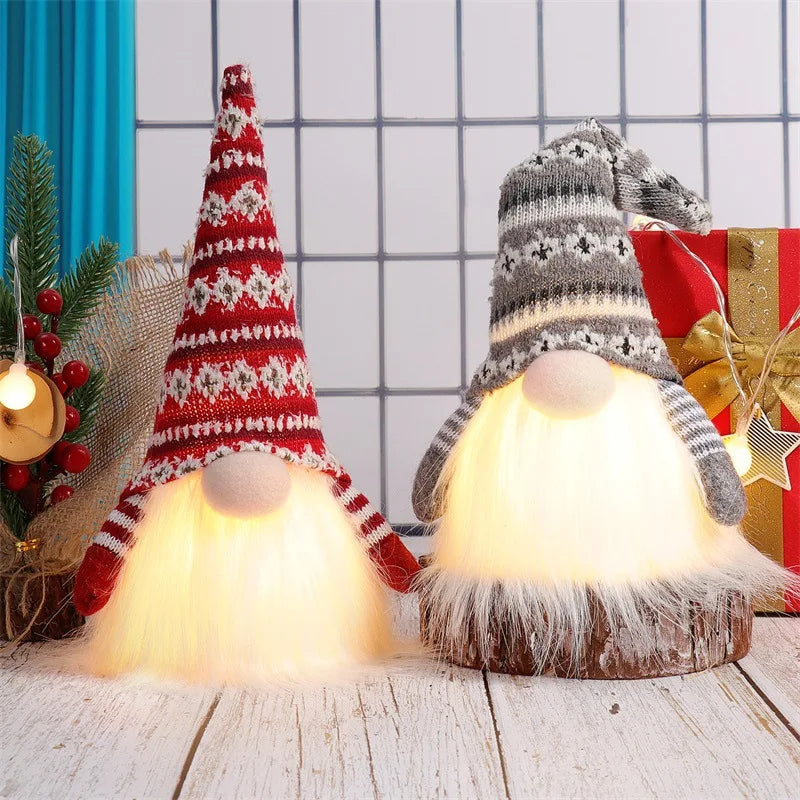 Gnomo Elfo de Natal com LED ✨ — 20/30 cm