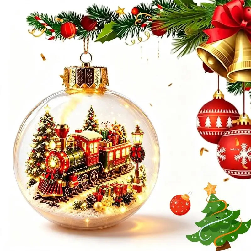 Enfeite de Natal Iluminado com Cena