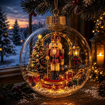 Enfeite de Natal Iluminado com Cena