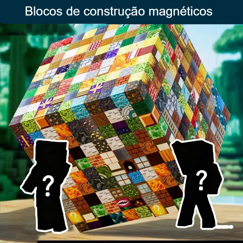 Blocos de Montar Magnéticos para Crianças