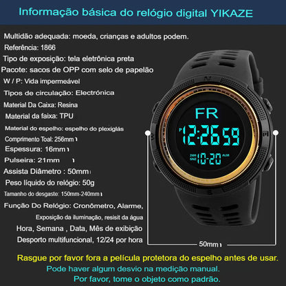 Relógio digital masculino.