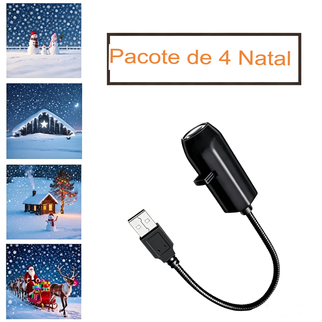 Projetor de Luzes Natalinas USB