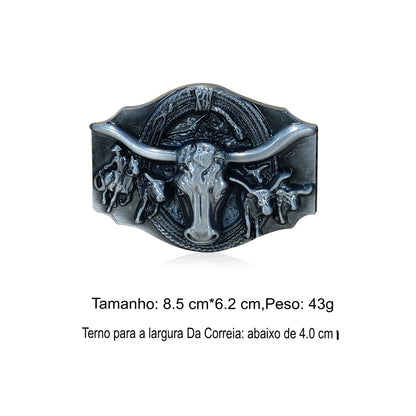 Fivela de Cinto Personalizada Estilo Cowboy Western.