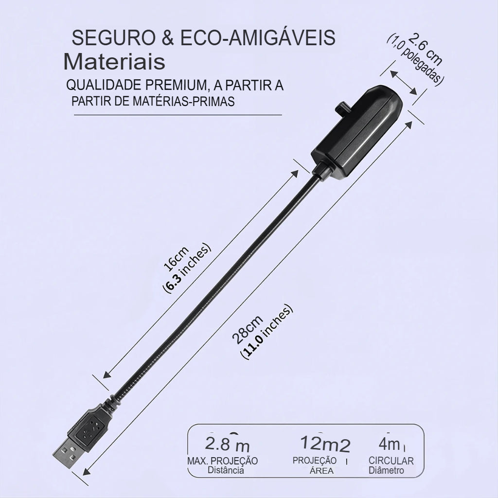 Projetor de Luzes Natalinas USB