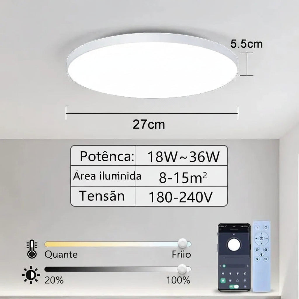 Luminária de Teto LED 36W/50W 220V