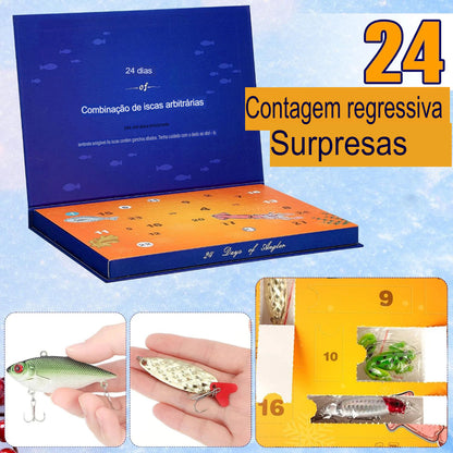 Calendário do Advento de Pesca — com 24 Iscas