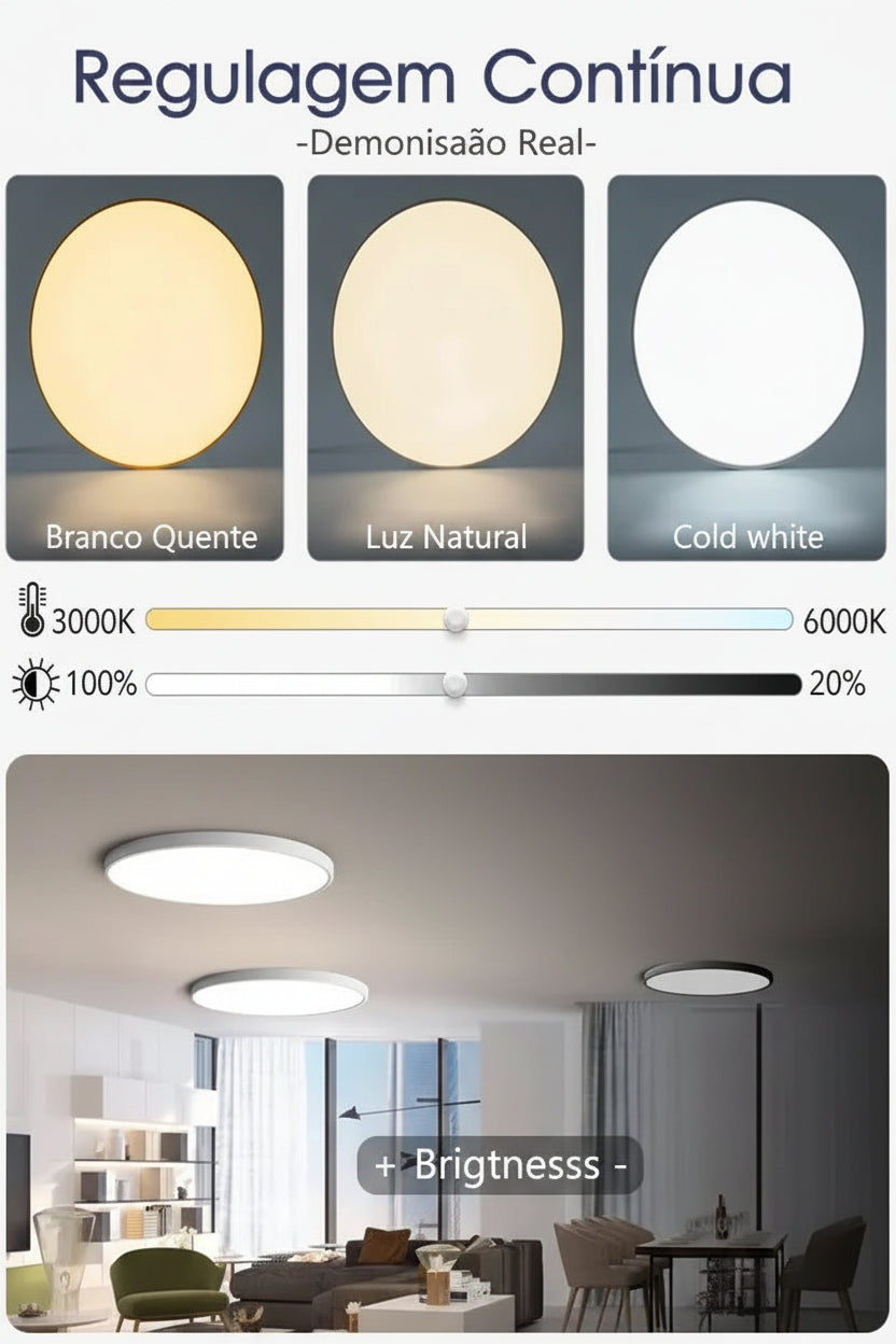 Luminária de Teto LED 36W/50W 220V
