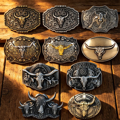 Fivela de Cinto Personalizada Estilo Cowboy Western.