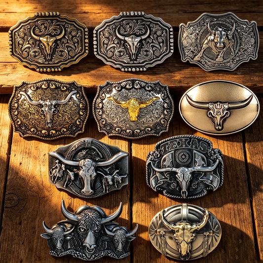 Fivela de Cinto Personalizada Estilo Cowboy Western.