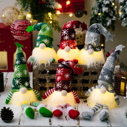 Gnomo Elfo de Natal com LED ✨ — 20/30 cm