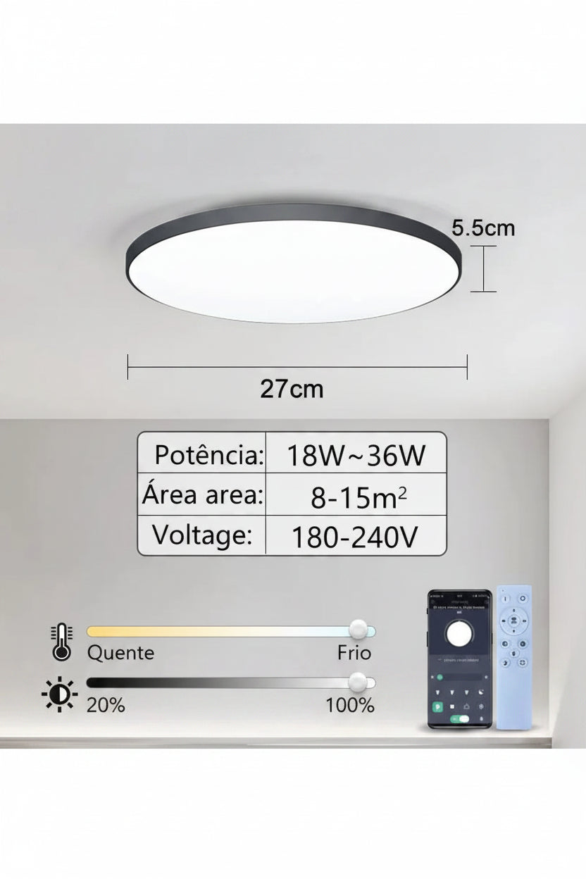 Luminária de Teto LED 36W/50W 220V