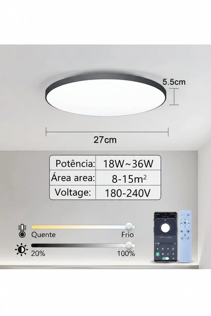 Luminária de Teto LED 36W/50W 220V