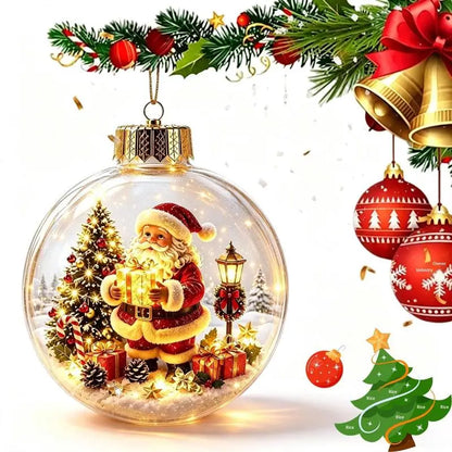 Enfeite de Natal Iluminado com Cena