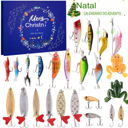 Calendário do Advento de Pesca — com 24 Iscas