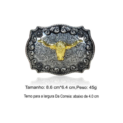 Fivela de Cinto Personalizada Estilo Cowboy Western.